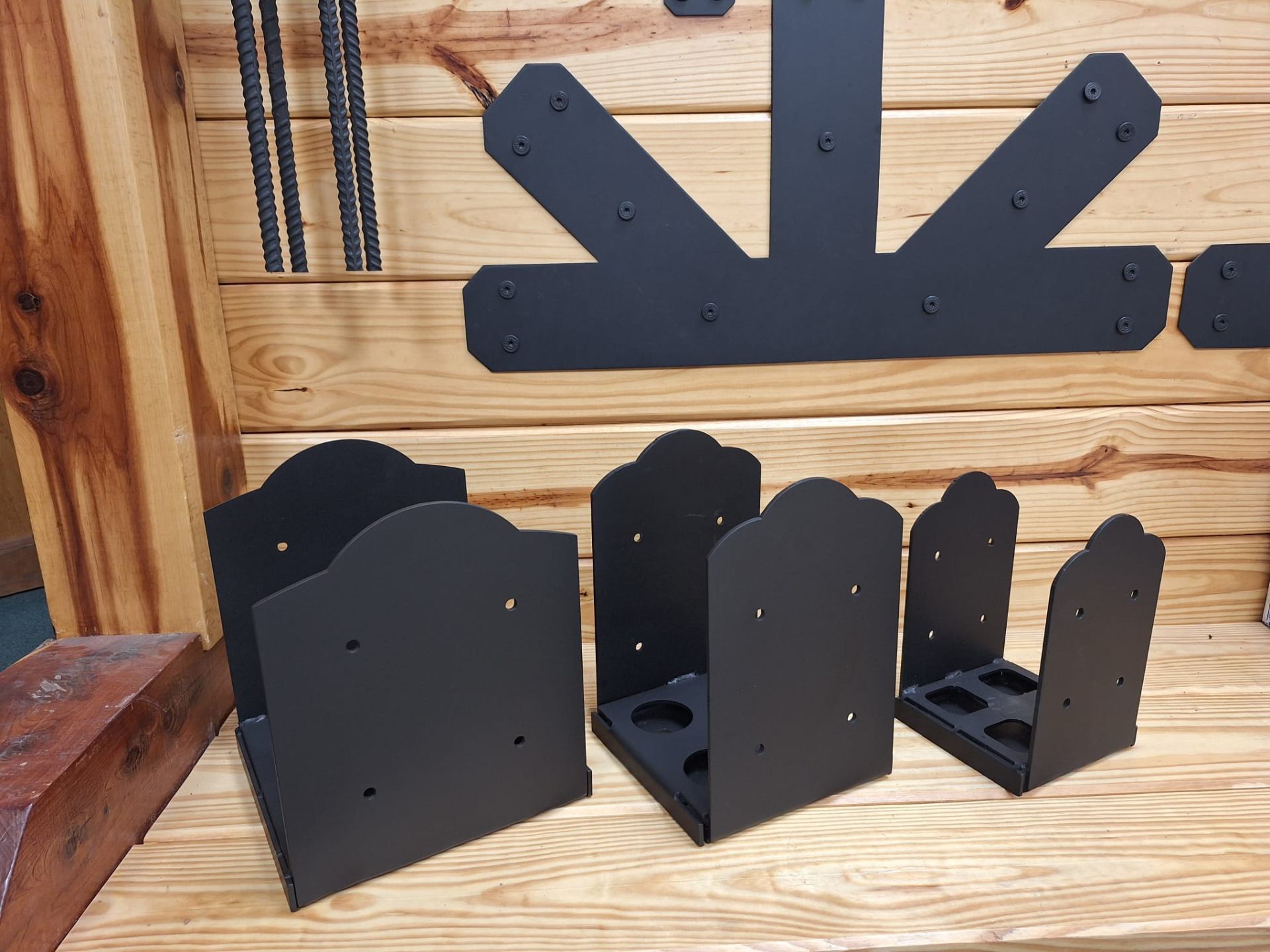 Core Connectors products on wood